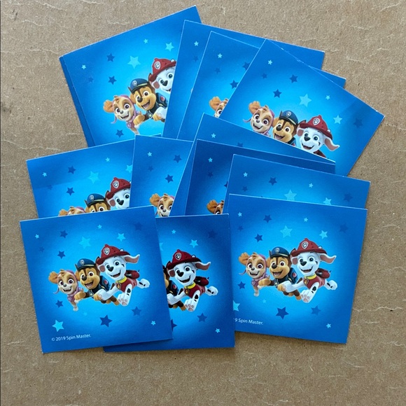 NWOT One dozen Paw Patrol stickers feature Marshall, Chase, and Skye - Picture 1 of 4